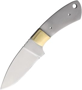 Knifemaking Drop Point Blade - Satin Stainless Steel