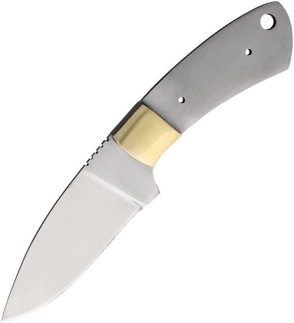 Knifemaking Drop Point Blade - Satin Stainless Steel