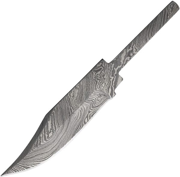 Knifemaking Damascus Clip Point Skinner Blade 4.25in