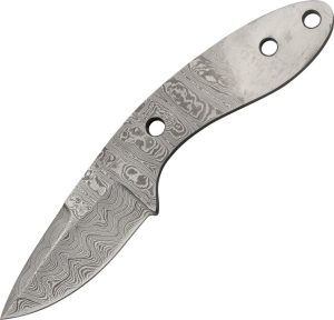 Knifemaking Damascus Drop Point Hunter Blade