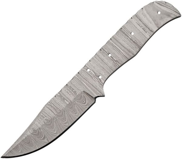 Knifemaking Clip Point Damascus Blank - 3.75in Blade