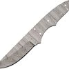 Knifemaking Drop Point Damascus Blank - Filework Spine