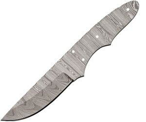 Knifemaking Drop Point Damascus Blank - Filework Spine