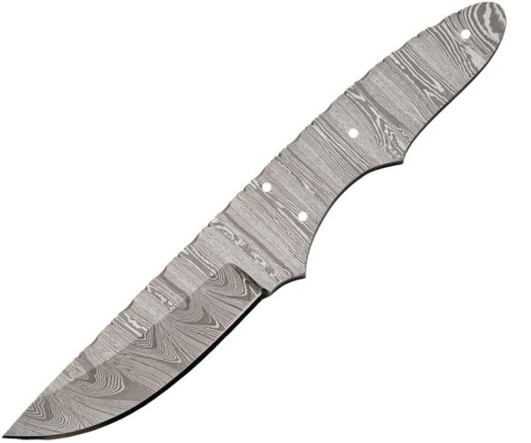 Knifemaking Drop Point Damascus Blank - Filework Spine
