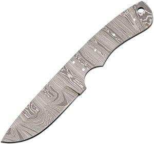 Knifemaking Drop Point Damascus Blank - Twist Pattern