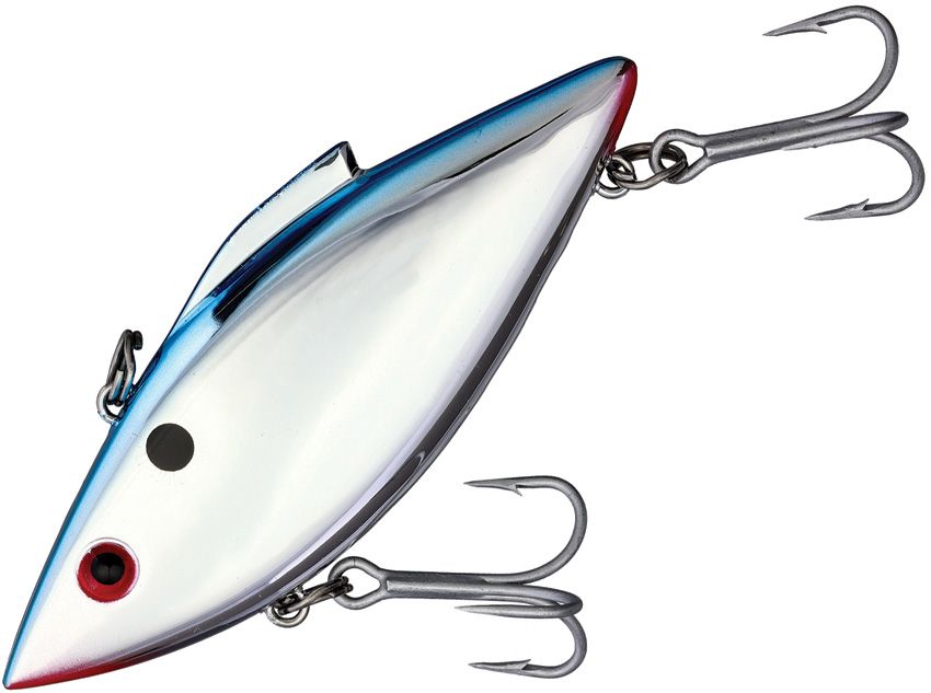 Bill Lewis Mag-Trap 0.75oz Chrome Blue Back Red Eye Lipless Crankbait