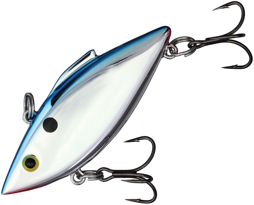 Bill Lewis Mini-Trap 0.25oz Lipless Crankbait Chrome Blue Back