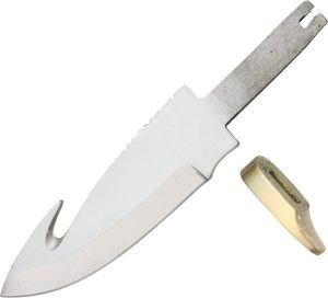 Knifemaking Guthook Blade Blank - 4in with Brass Guard