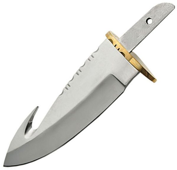 Knifemaking Guthook Blade with Sheath - Stainless 4in