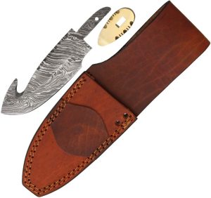 BLSODMBL2.jpg Knifemaking Damascus Guthook - Leather Sheath