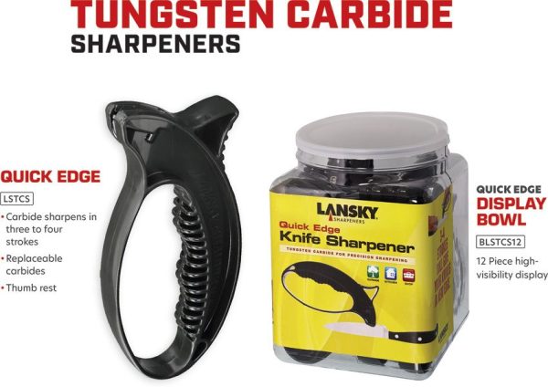 Lansky Quick Edge Jar 12 Tungsten Carbide Sharpeners