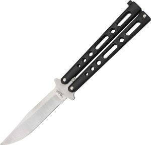 Benchmark Balisong Folding Knife 4" Stainless Blade Black