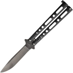 Benchmark Butterfly Silver Vein Stonewash Folding Knife