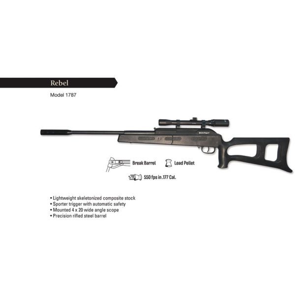 Beeman Rebel .177 Break Barrel Air Rifle with Scope