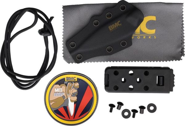 BMC M13 Imp Neck Knife Green Micarta