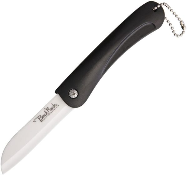 Benchmark Ceramic Folder Black Handle 3 Inch Blade