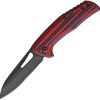 Benchmark Slip Joint Folder Black Red G10 Handle