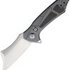 Benchmark 3.5" Satin Stainless Slide Lock Folding Knife Gray
