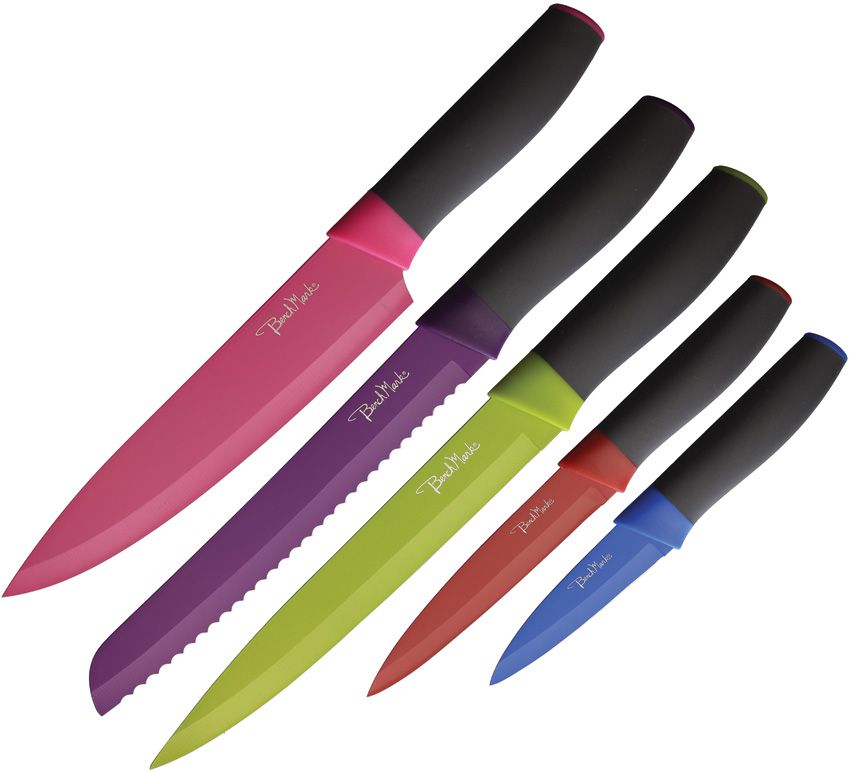 Benchmark 5-Piece Kitchen Knife Set with Stainless Blades