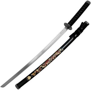 BMNSA124BKDS.jpg Bishamon Samurai Sword Black Dragon - 39.5 inches
