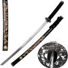 Bishamon Samurai Sword Black Dragon - 39.5 inches