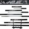 Bishamon Samurai Sword 3 Piece Set - Black Dragon