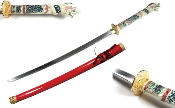 Bishamon Samurai Sword Dragon - 42.5 inches