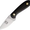 BMRH1BM.jpg B Merry Hunter Black Micarta Full Tang Fixed Blade
