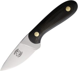 BMRH1BM.jpg B Merry Hunter Black Micarta Full Tang Fixed Blade