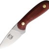 B Merry Hunter Red Micarta Full Tang Fixed Blade