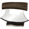 B Merry Ulu Caribou Antler Fixed Blade Knife 440 Stainless
