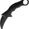 BucknBear Tactical Karambit Linerlock Folding Knife D2 Steel