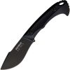 BucknBear Dark Piranha Fixed Blade Knife D2 Steel Black G10