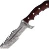 BucknBear Damascus Tanto Tracker Fixed Blade Knife 6in
