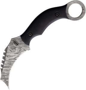 BucknBear Damascus Venom Karambit Fixed Blade Knife