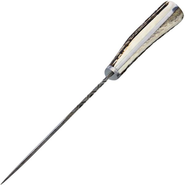 BNB123213_add_02.jpg BucknBear Kings Stag Bowie Fixed Blade Damascus Steel Knife