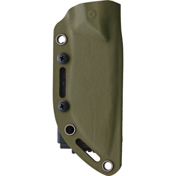 BucknBear Piranha Fixed Blade D2 Steel Green Handle Knife