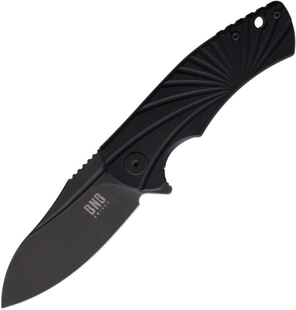BucknBear Blue Fin Framelock - Black G10 Handle