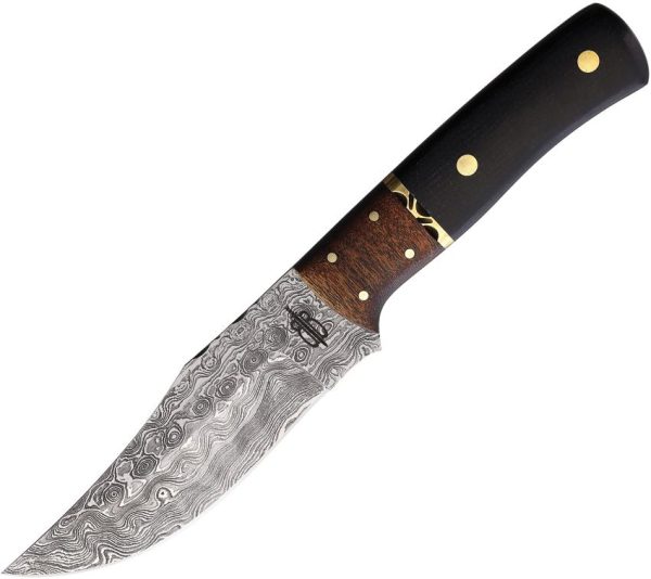BNB134656.jpg BucknBear Hunter - Damascus Clip Point Blade