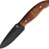 BucknBear Tactical Hunter Fixed Blade 4" Black Stainless