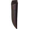 BucknBear Damascus Fixed Blade 3.5" Knife Brown Wood Handle