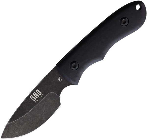 BucknBear Tac Hunter Fixed Blade Knife D2 Steel Black G10