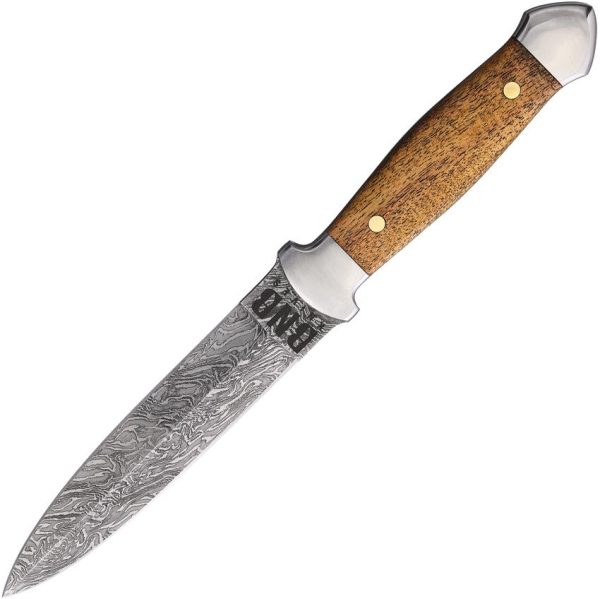 BNB15255.jpg BucknBear Damascus Dagger Fixed Blade 5.5" Double Edge