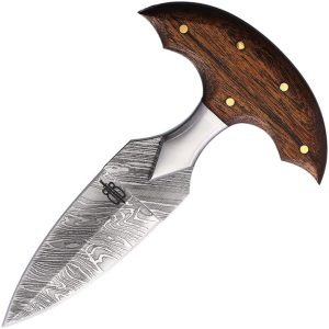 BNB15256.jpg BucknBear Push Dagger 3" Damascus Steel Fixed Blade Knife