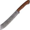 BucknBear Utility Machete 9" Damascus Fixed Blade Knife