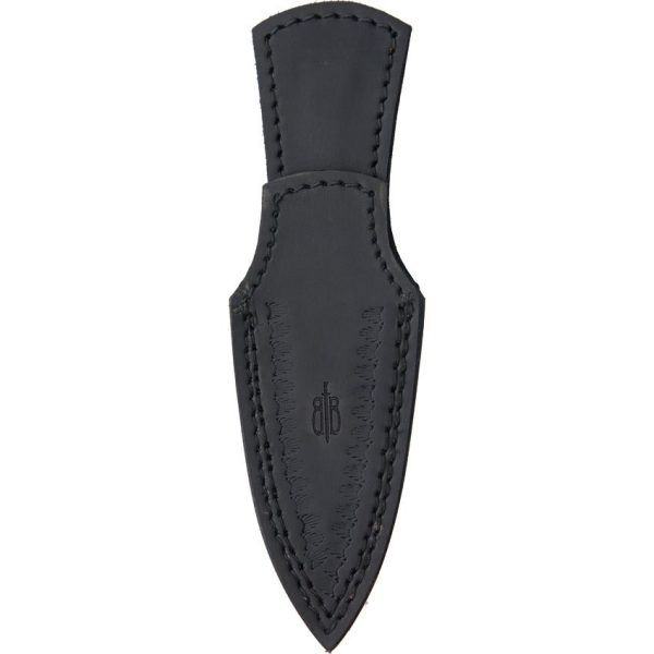 BucknBear Dagger Fixed Blade Damascus Steel 4" Black Sheath