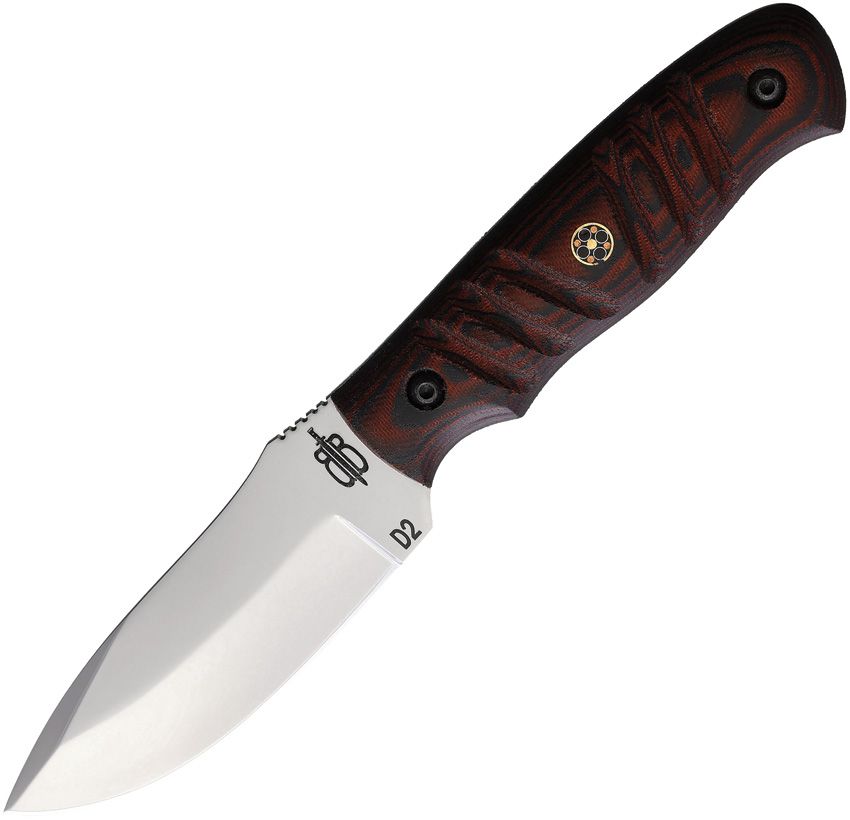 BucknBear Mamaba Hunter Fixed Blade Knife 4in Satin Stainless