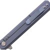 BucknBear Thunderbird Framelock Blue Titanium Folding Knife 3.5"