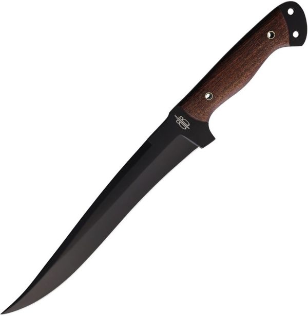 BucknBear Fisherman Fillet Fixed Blade Knife 9" Black Stainless