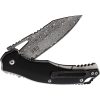 BucknBear Black Panther Damascus Folding Knife Linerlock G10